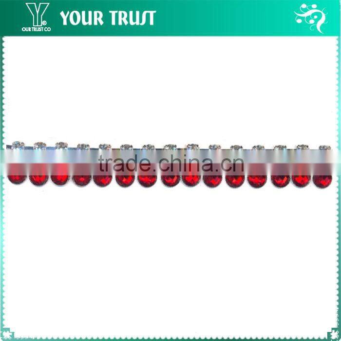 Wedding Bridal Dress 10X6MM Drop Crystal Acrylic Stone RhinestoneTrimming