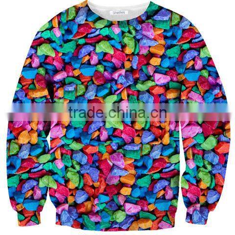 cheap custom 3d sublimation crewneck sweatshirt custom