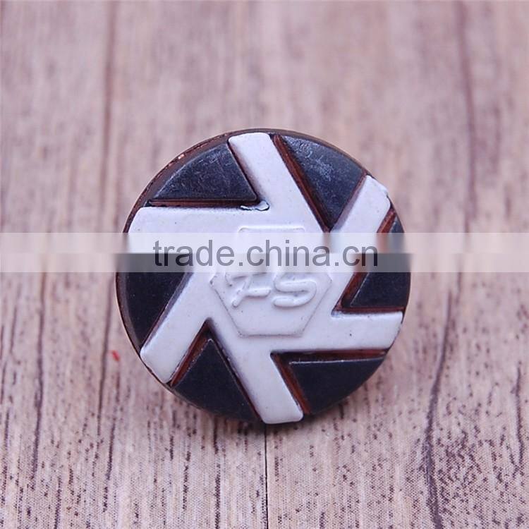 Wholesale colorful chef jacket jean alloy metal shank buttons