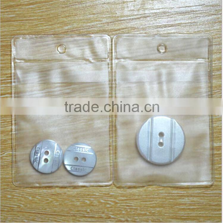 Plastic bag with snap button clear pvc bags