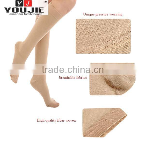 Medical comfortable compression socks knee high