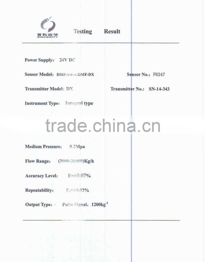 Beijing Sincerity DMF-Series Coriolis Mass Food Grade Flow Meter