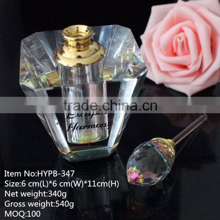 refillable k9 crystal high quality perfume essential oil bottle