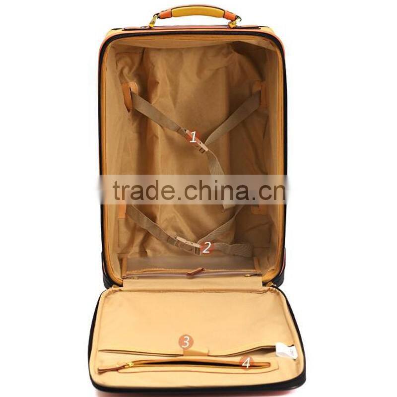 PU Leather Trolley Luggage Case Padlock For Luggage