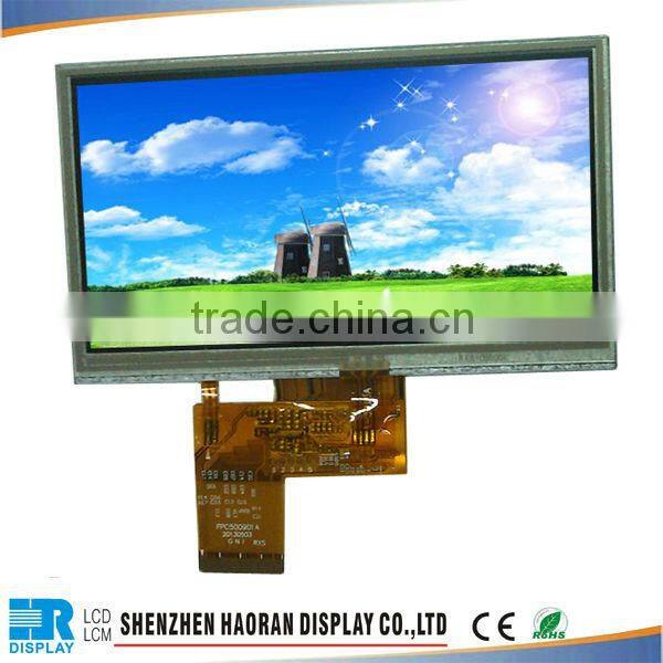 5 inch tft lcd module 480x272 tft lcd display touches screen and fog screen
