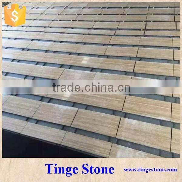 Vein Cut Classic Light Beige Travertine Marble Tiles