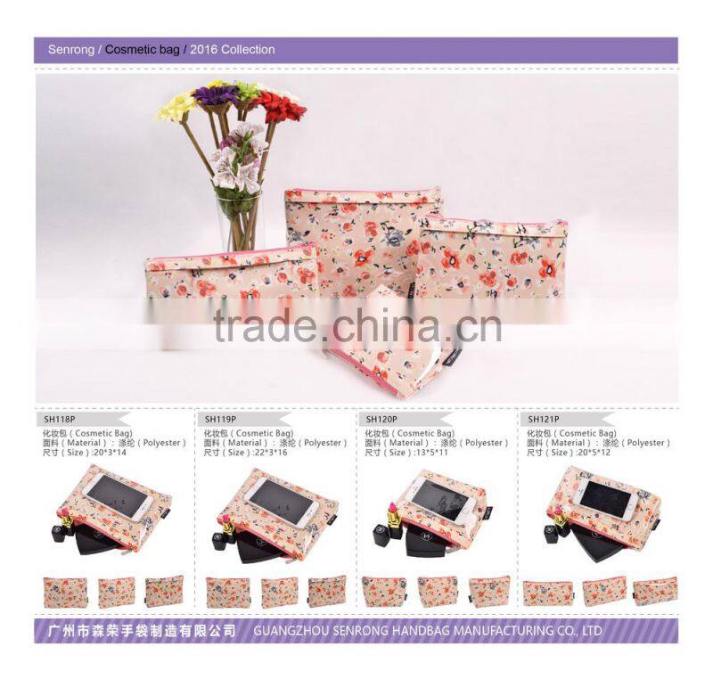 folding cosmetic bag cotton cosmetic bag