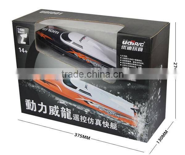 2.4G RC UDI Udi001 Infinitely Variable Speed Racing Boat 32CM 25km/h Remote Control Out Door Toys