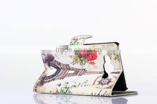 PU leather case for samsung galaxy A5,tower painting case for samsung galaxy A5,stand case for samsung