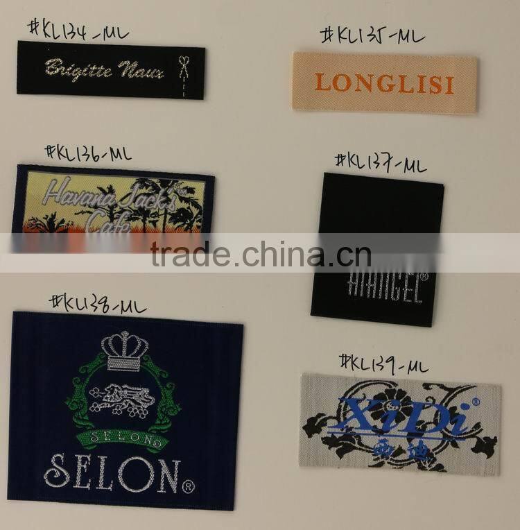 Wholesale Custom Fancy Clothing labels Woven Labels Garment Labels