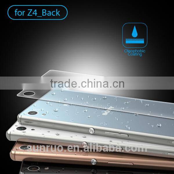 2015 Alibaba Gold supplier 9h 0.33mm tempered glass screen protector for sony Z4