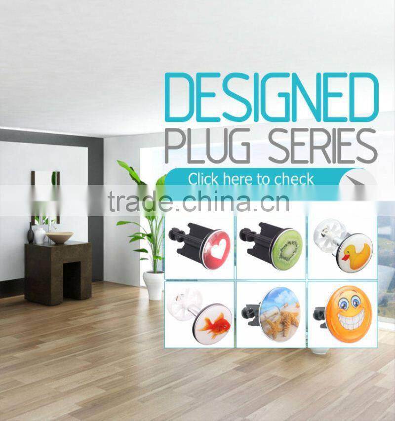 40mm Light Basin Sink Drain Plug With Design Logo