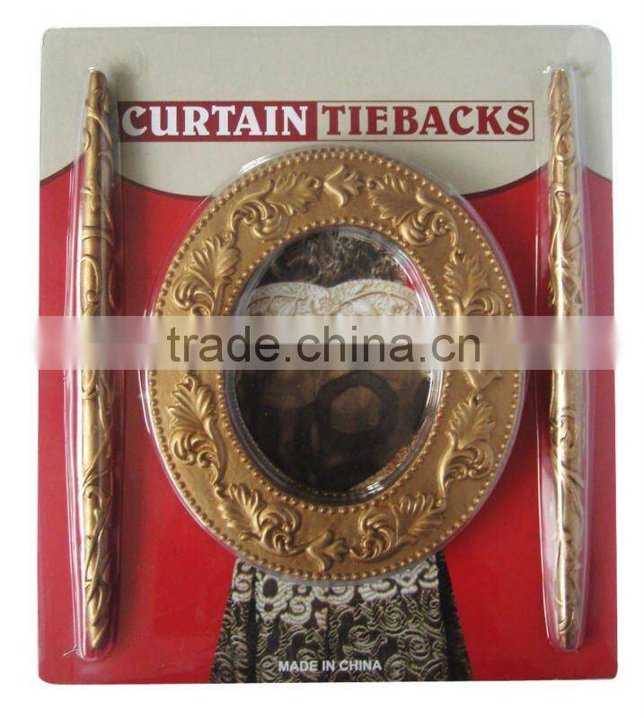 elegent heavy resin curtain tiebacks,delux