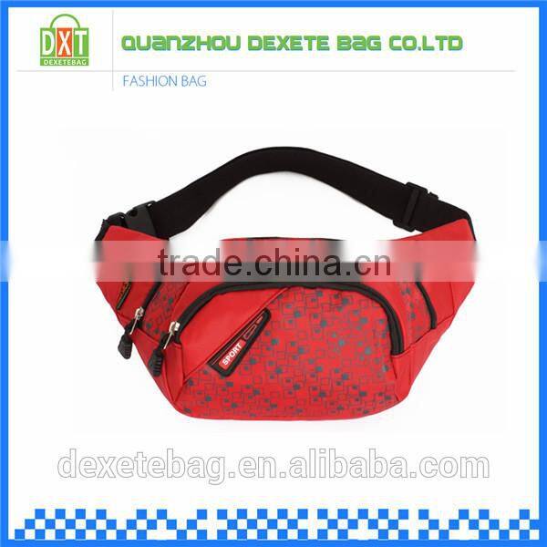 New design nylon red waterproof waist bag
