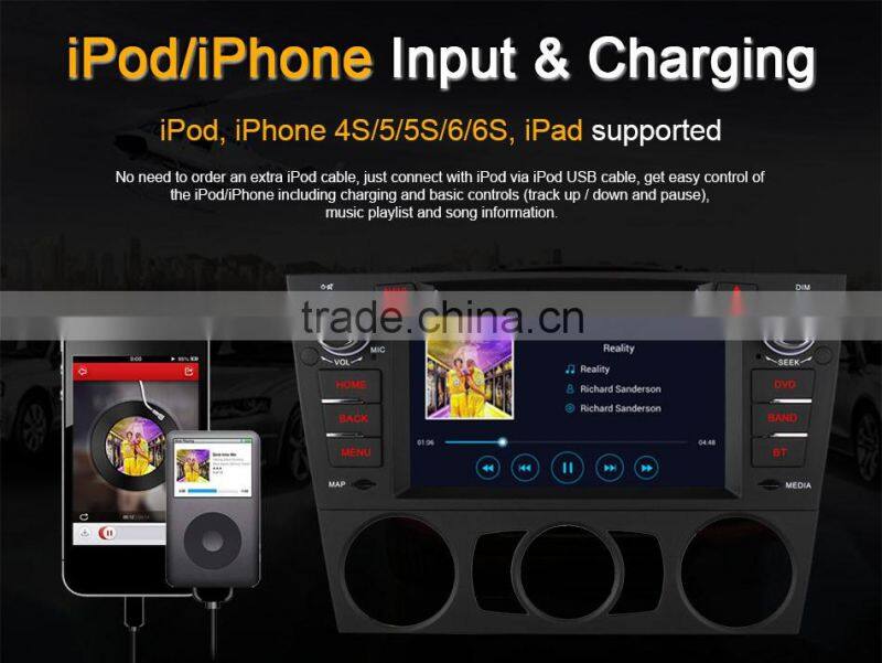 7" Ownice C300 android 4.4 quad core car multimedia player for BMW E90 E91 E92 support canbus