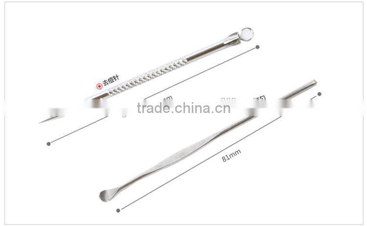 Stone Pattern Case+12pcs/Set Nail Clipper Kit Nail Care Set Pedicure Scissor Tweezer Knife Ear Pick Utility Manicure Set