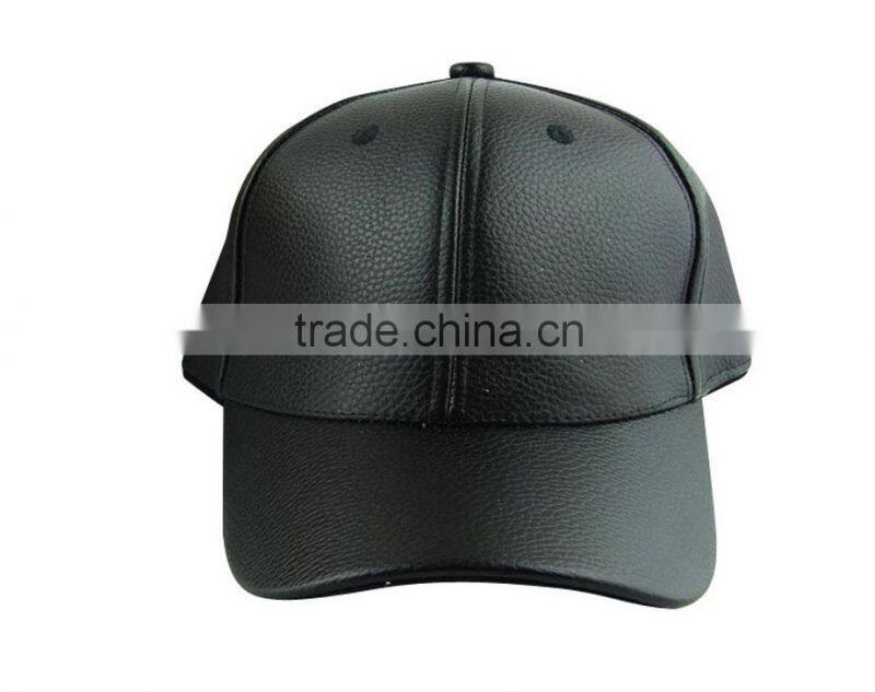 PU Leather Baseball Cap Biker Trucker Outdoor Sports Snapback Hats Free Shipping