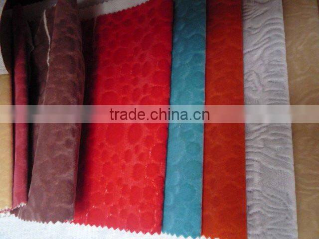 Microfiber Flock Sofa Fabric / Car Seat
