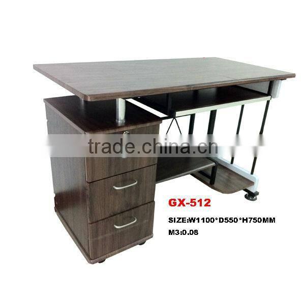 modern design furniture computer desk with tray for shcool/home