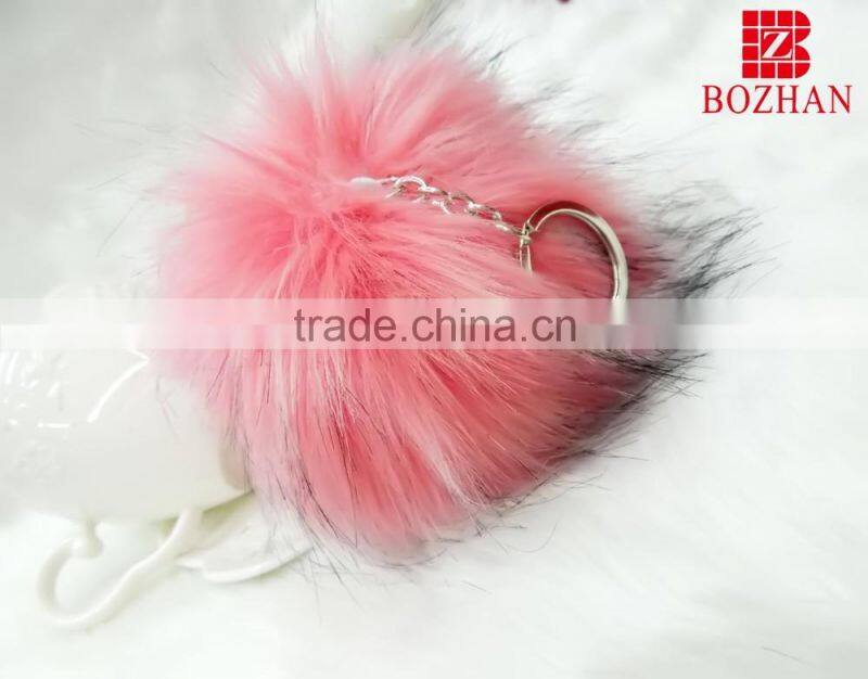 Hot sale pink raccoon key chain for gift