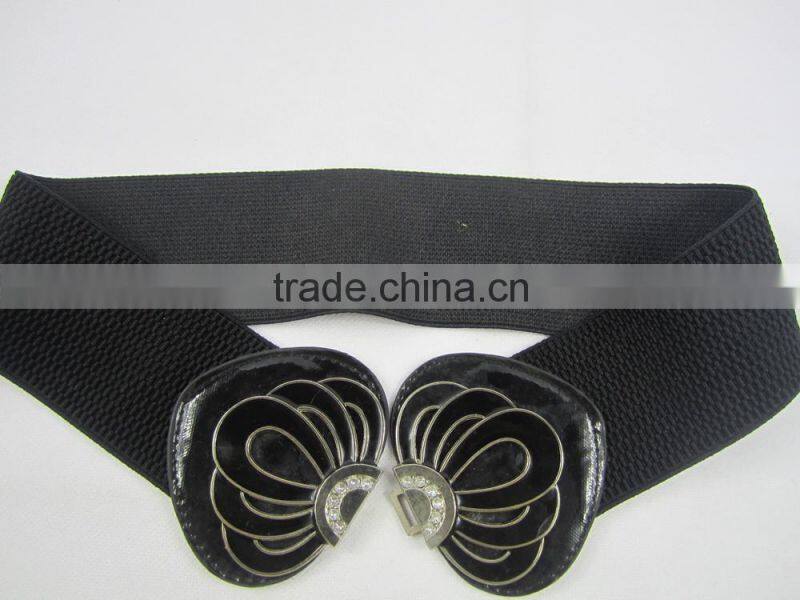 2016 stock new PU dress elastic belt for women