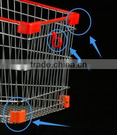 RH-SA125 Asia Shopping Cart 125L 910*555*1000mm 5''PU Wheel Unfolding Shopping Cart