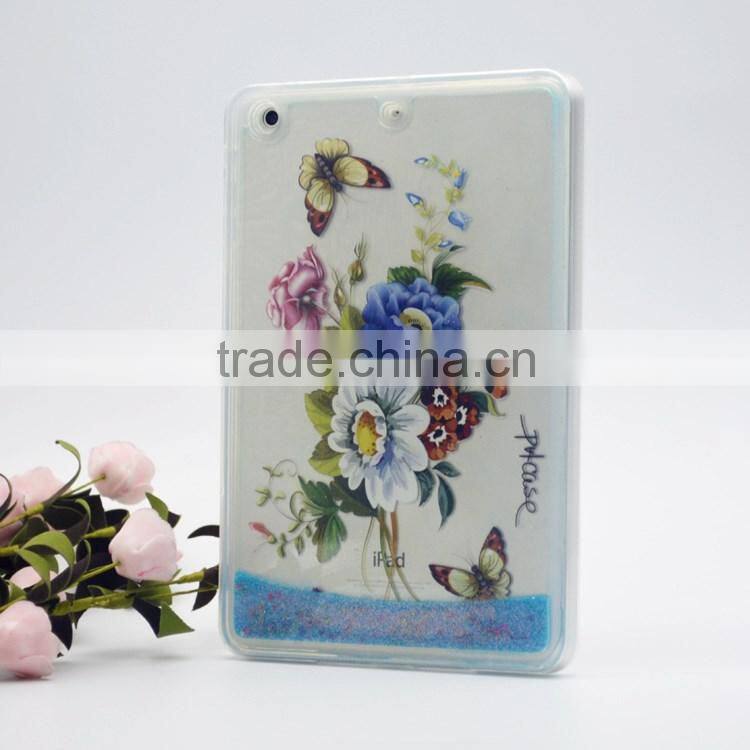 Tranasparent clear liquid rubber case for Ipad mini