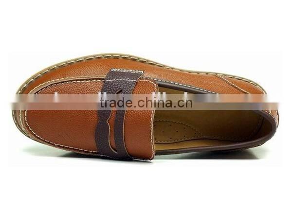2016 Wholesale No Lace Authentic Leather Italian Moccasin for Children