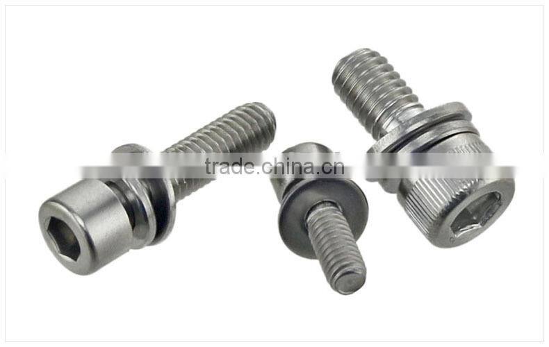 Supplier from China Circular Cushion Three Combination Hex Bolt With Washer