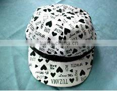 fashion Cotton checked fashion caps with bowtie