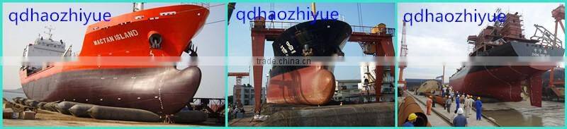 Boat launching rubber air bag / lift rubber airbag for sell