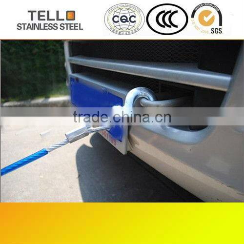 steel cable tow rope with hook