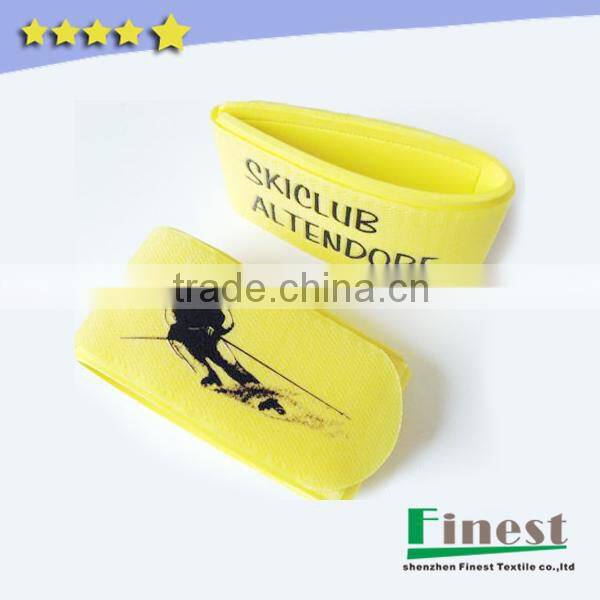 hook and loop custom ski straps
