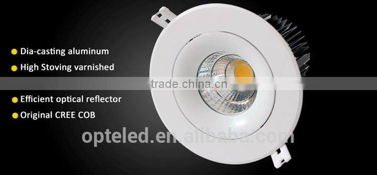 RF dimmable cob downlight 20watt dwown light RA90 CRI97 dimmable commercial downlight