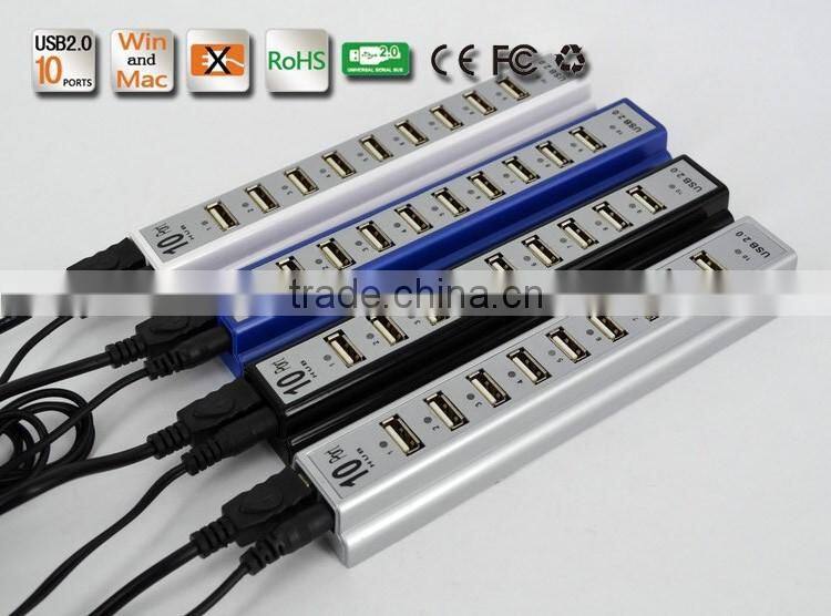 Top Grade 10 port usb 2.0 hub from usb por hub suppliers with lager capacity
