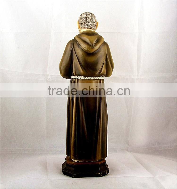 Polyresin St Saint Padre Pio Statue Catholic Religious Items