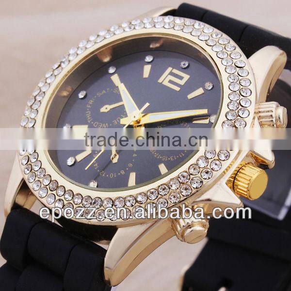 Wholesale colorful silicon ladies watches good gift silicone watch for ladies