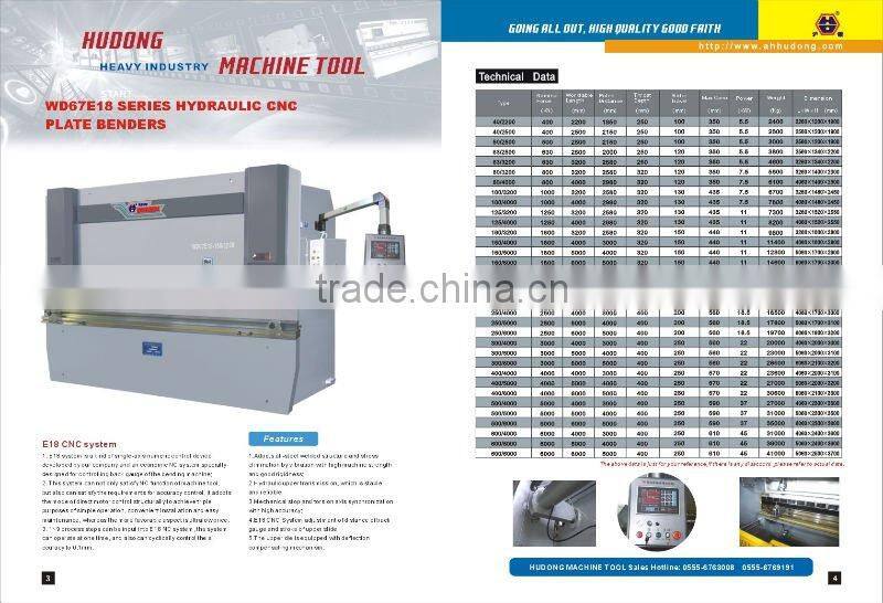 Hydraulic bending machine