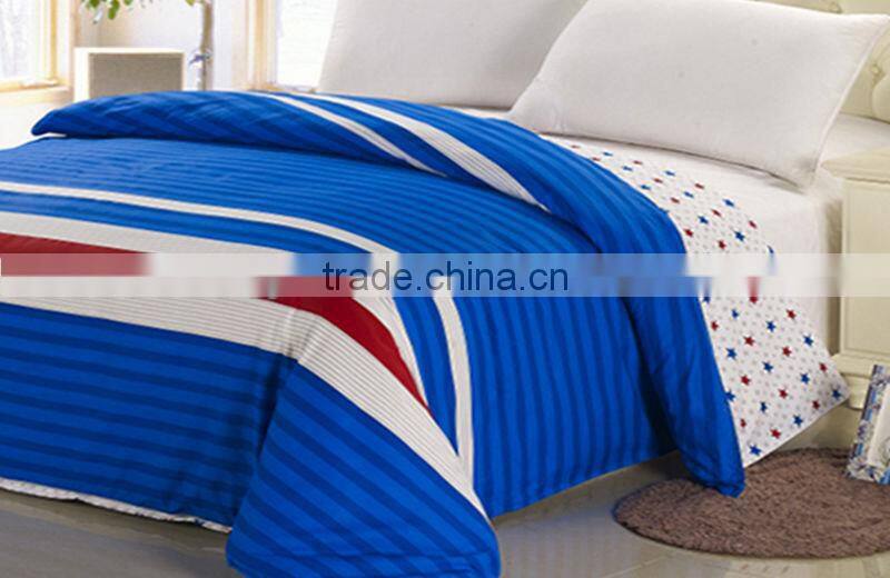 High Profit Hand Made Silk Comforter with blue stripe cover