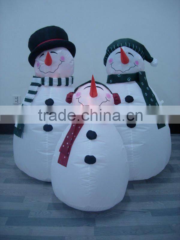 christmas santa in sleigh with reindeer