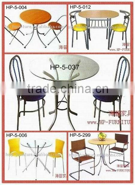 Wooden breakfast table set