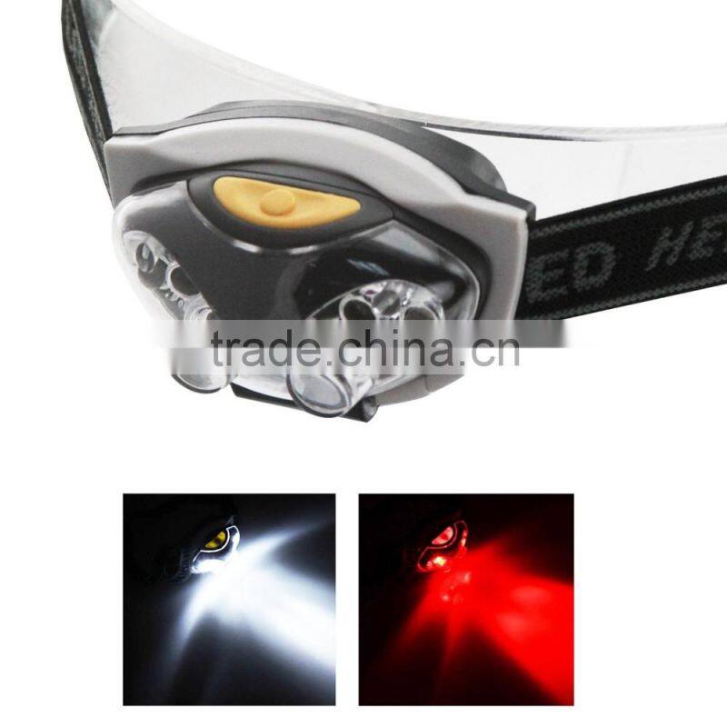 6 LED Lights 300Lumen 3 Mode Outdoor WaterResistant Headlight Night Fishing Camping Hiking Cycling Climb WaterProof Headlamp