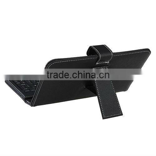 7 inch Tablet Mini Micro USB 2.0 Keyboard Leather Case in mini usb port