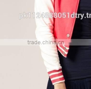 Cropped top varsity jackets for sexy girls 2016 fashion