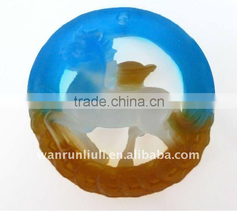 crystal home ornament -- chinese pig dragon---BC010