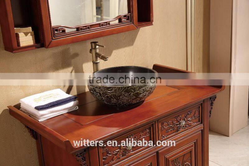 Antique bathroom furniture with mirrors china style WTS828