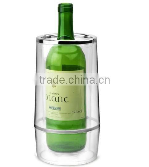 1.5L mini plastic acrylic wine bottle bucket for one bottle