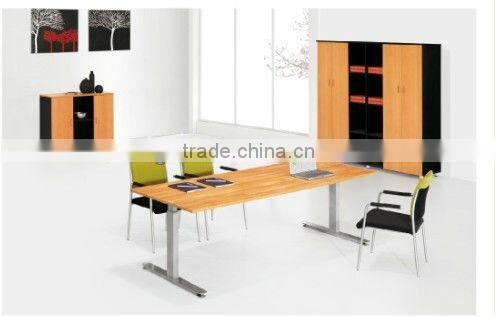 Steel base small meeting table