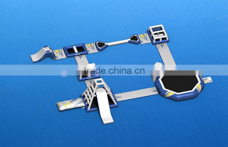 Inflatable floating water park /aqua obstacle course for kids