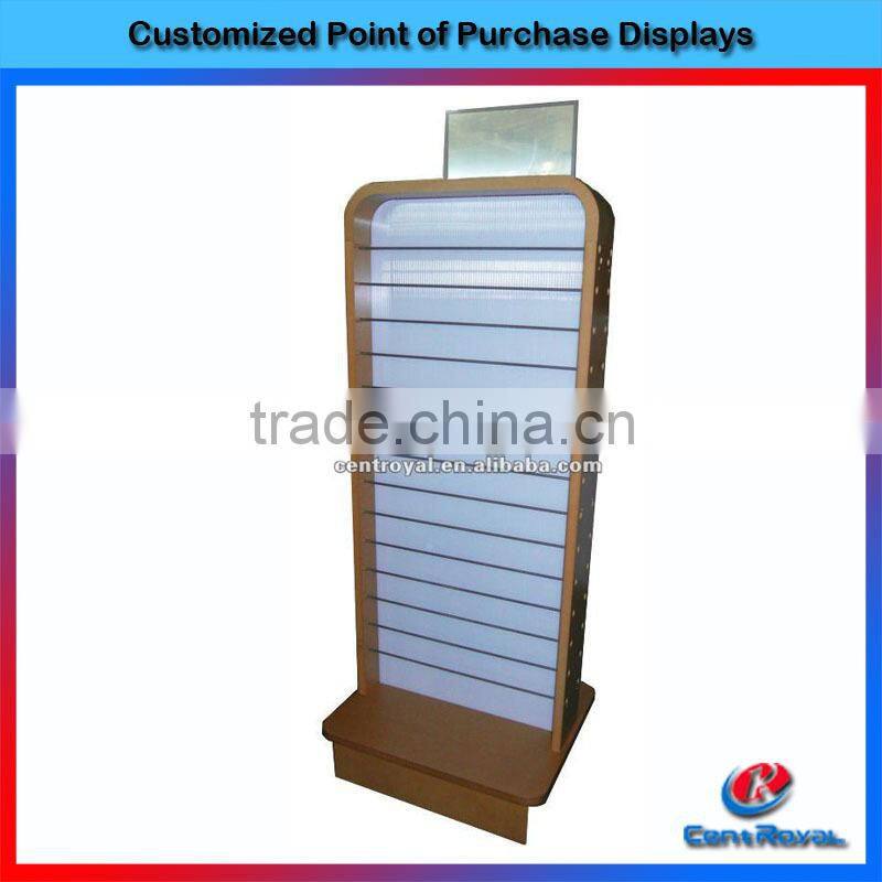 Modern floor wood eyeglass display showcase